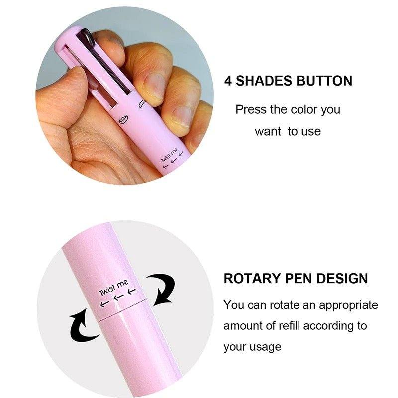 Make-up 4-in-1 PenMain Features:
✔️ All-in-One Eyeliner, Brow, Lip &amp; Highlighter Pen
✔️ Waterproof and Long-Lasting Formula
✔️ Easy-to-Use Precision Application
✔️ Four Versatile NORYnatural eyeliner makeup for women beauty